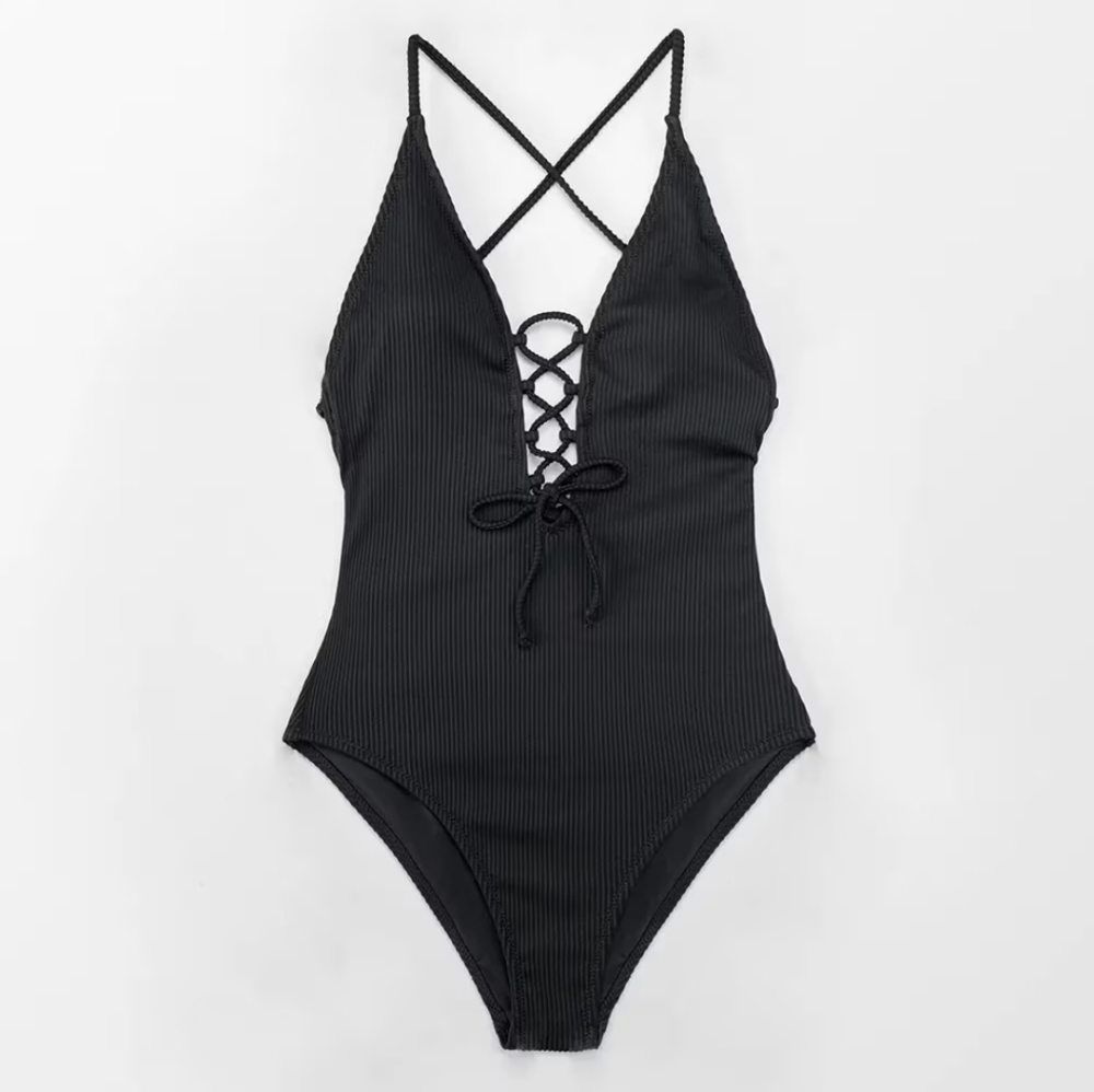 Modihito one piece black Bikini